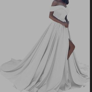 Beautiful white satin dress